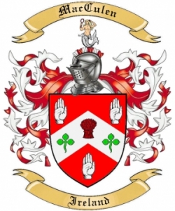 Mac Culen Family Crest from Ireland