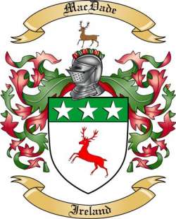 Mac Dade Family Crest from Ireland