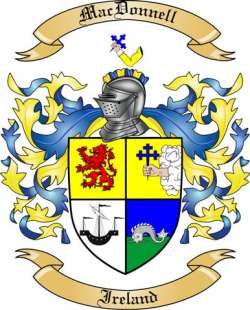 Mac Donnell Family Crest from Ireland