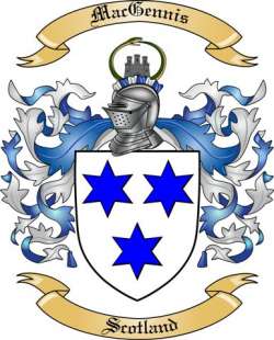 Mac Gennis Family Crest from Scotland