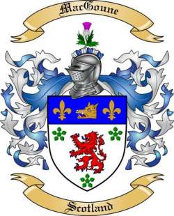 Mac Goune Family Crest from Scotland