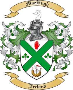 Mac Hugh Family Crest from Ireland