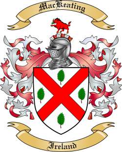 Mac Keating Family Crest from Ireland
