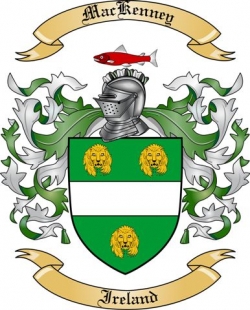 Mac Kenney Family Crest from Ireland