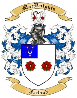 Mac Knights Family Crest from Ireland