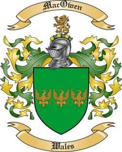 Mac Owen Family Crest from Wales