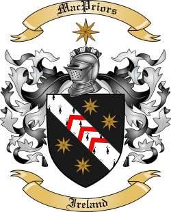 Mac Priors Family Crest from Ireland