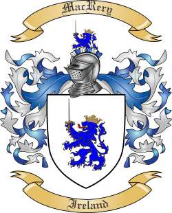 Mac Rery Family Crest from Ireland