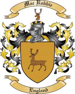 Mac Robbie Family Crest from England