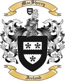 Mac Sherry Family Crest from Ireland