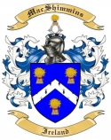 Mac Shimmins Family Crest from Ireland