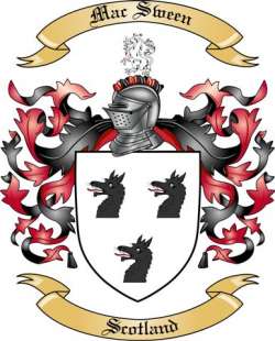 Mac Sween Family Crest from Scotland