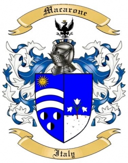 Macarone Family Crest from Italy