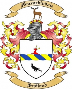 Maccorkindale Family Crest from Scotland