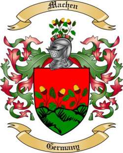 Machen Family Crest from Germany
