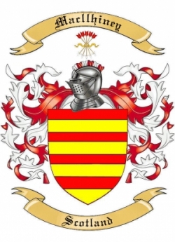 Macllhiney Family Crest from Scotland