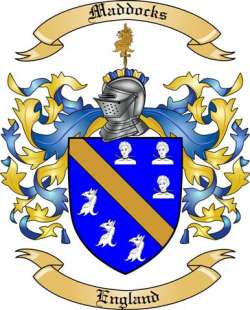 Maddocks Family Crest from England