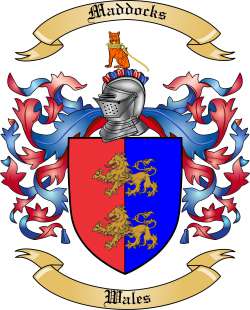 Maddocks Family Crest from Wales