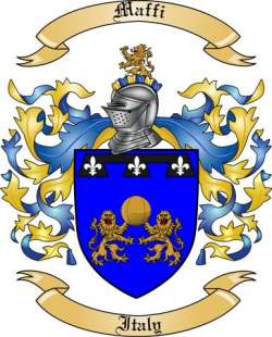 Maffi Family Crest from Italy