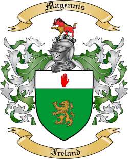 Magennis Family Crest from Ireland
