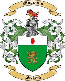 Maginnis Family Crest from Ireland
