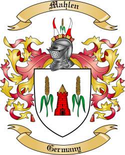 Mahlen Family Crest from Germany