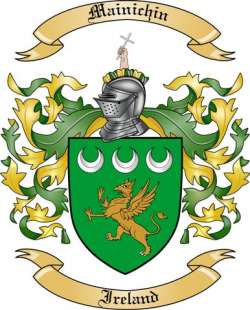 Mainichin Family Crest from Ireland