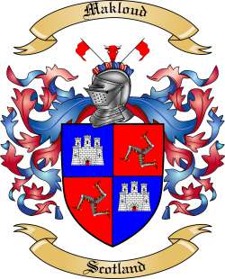 Makloud Family Crest from Scotland