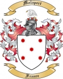 Malapert Family Crest from France