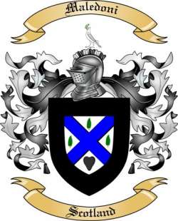 Maledoni Family Crest from Scotland