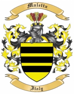 Maletta Family Crest from Italy