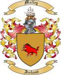 Malley Family Crest from Ireland