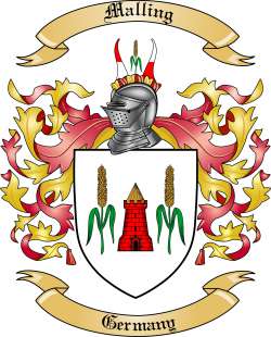 Malling Family Crest from Germany