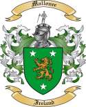 Mallonee Family Crest from Ireland