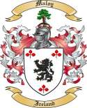 Maloy Family Crest from Ireland