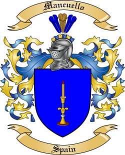 Mancuello Family Crest from Spain