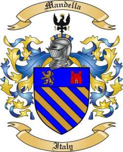 Mandella Family Crest from Italy