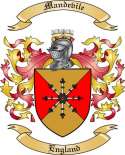 Mandevile Family Crest from England