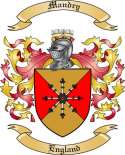 Mandry Family Crest from England