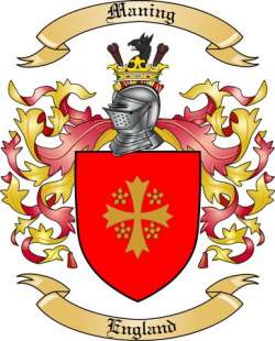 Maning Family Crest from England