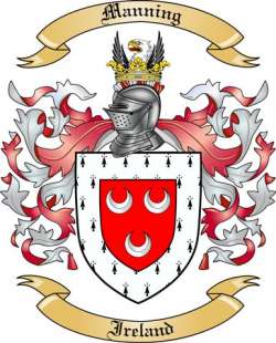 Manning Family Crest from Ireland