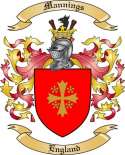Mannings Family Crest from England
