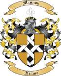 Mannon Family Crest from France