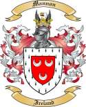 Mannon Family Crest from Ireland