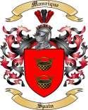 Manrique Family Crest from Spain