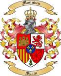 Manuben Family Crest from Spain