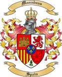 Manubens Family Crest from Spain