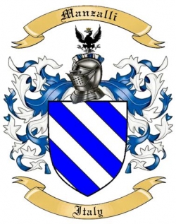 Manzalli Family Crest from Italy