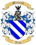 Manzalli Family Crest from Italy