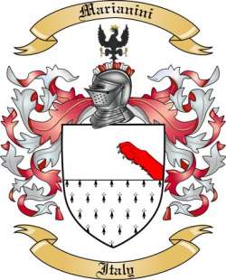 Marianini Family Crest from Italy